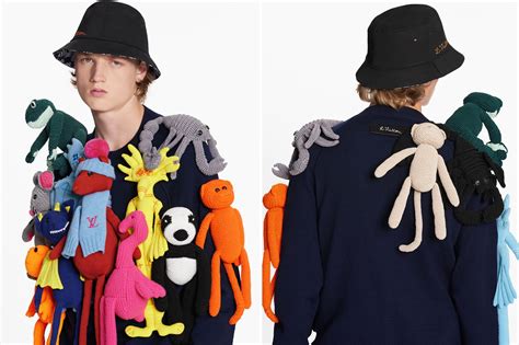 louis vuitton stuffed animal sweater|Louis Vuitton’s $8K puppet sweater has people all up .